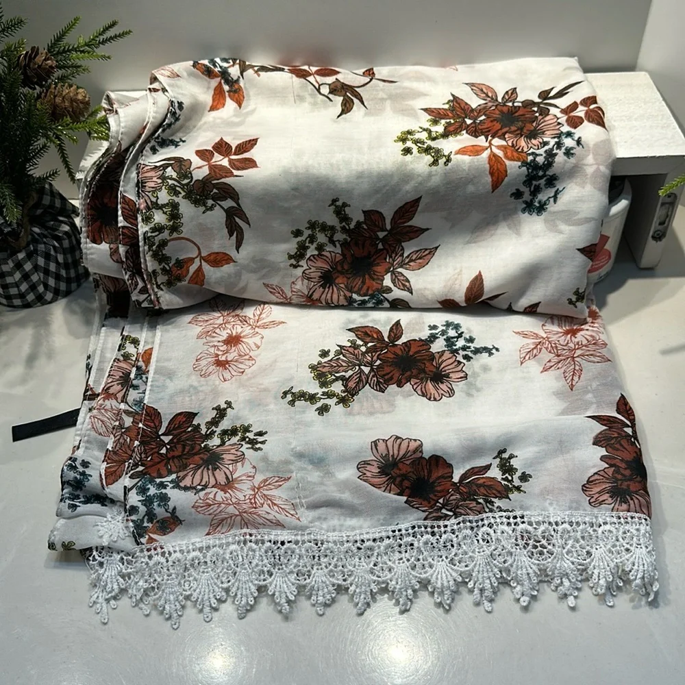 Torrid Floral Light Weight Scarf Body Wrap